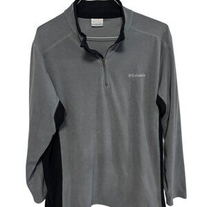 Men’s Columbia Charcoal and Black Quarter-Zip Top. Size XL